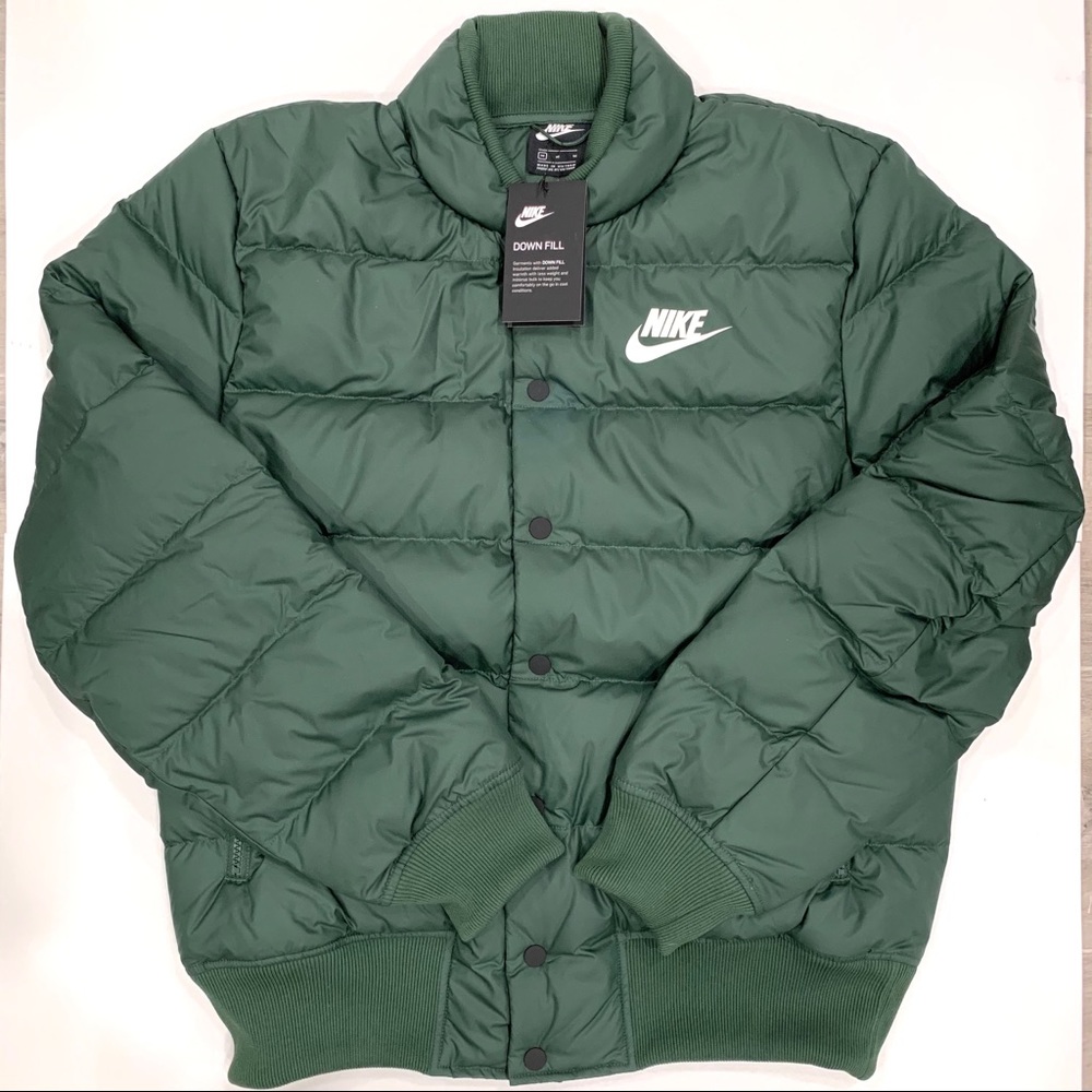 Nike Sportwear Down Fill Bomber Green Jacket